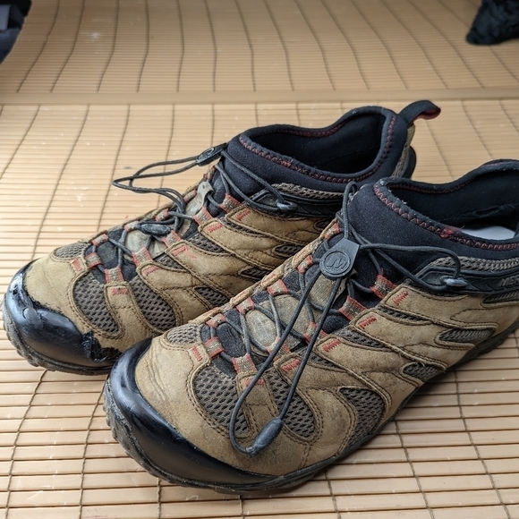 Merrell Chameleon 7 Stretch Boulder Mens US 13 Hiking Shoes J12065 Brown Black. main image 7